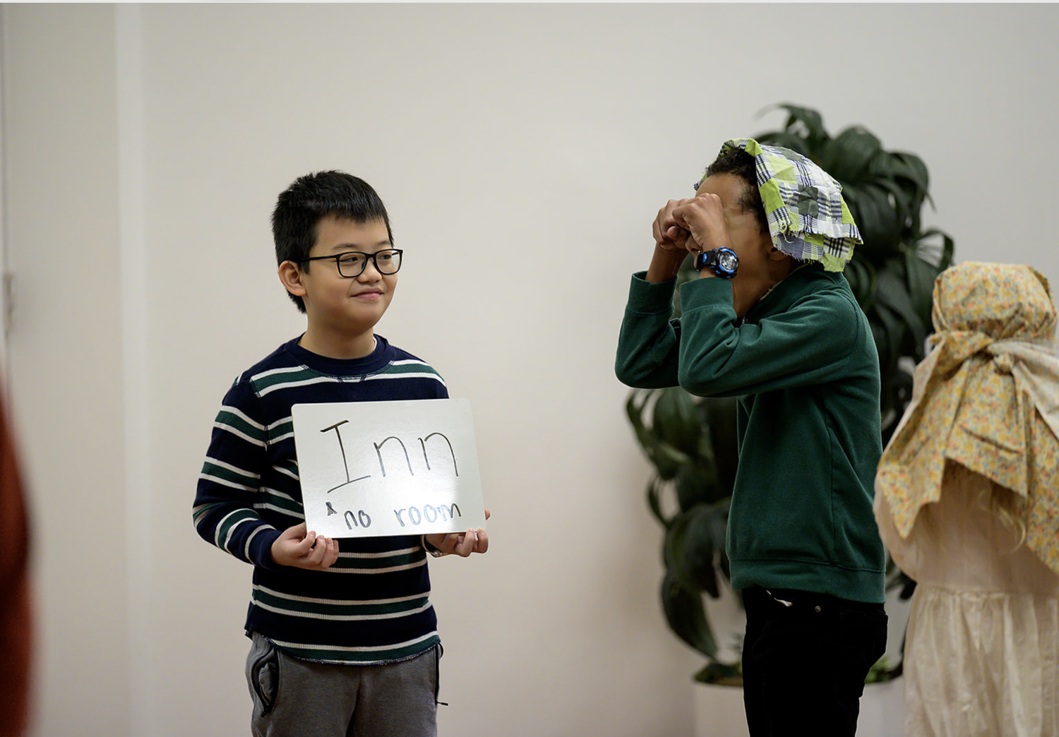 Children taking part in community activities